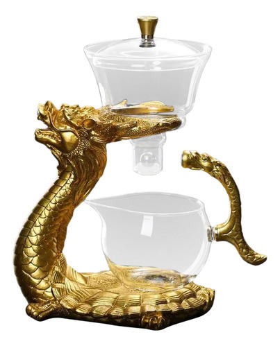 Set De Té Chino Dragon, Tetera De Cristal Kungfu [u]