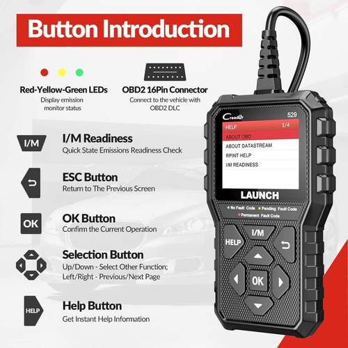 Escáner Automotriz - Launch Obd2 Cr529