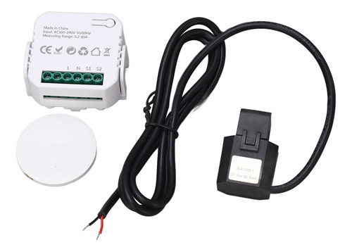 Medidor De Energia Monofásico Preto Preto Wifi Monitor Smart