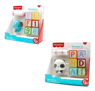 Kit Brinquedo Amiguinhos Bebê Elefante E Panda Fisher Price