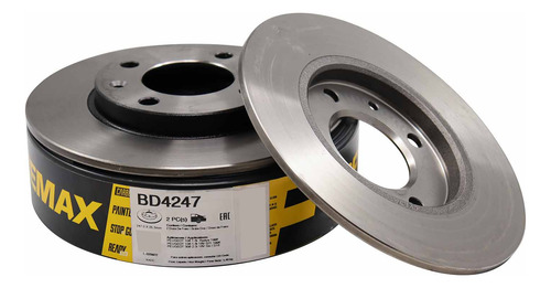 Kit Disco De Freio Bd4247 Tras. Peugeot 206, 207 - Cód.9132