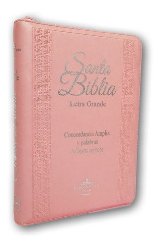 Biblia Rv60 Letra Grande Concordancia C/cierre Cafe O Rosa