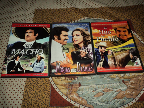 Dvds Vicente Fernández Películas Lucia Mendez, Angelica Mari