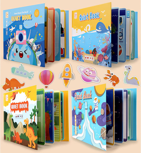 Libro Interactivo Lazhu Montessori, Libro Silencioso
