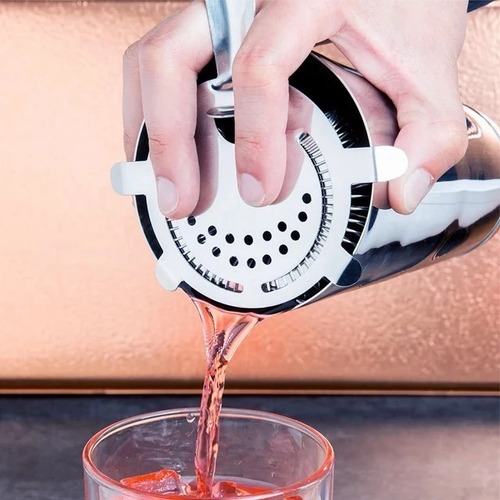 Imagem 2 de 7 de Coador Strainer De Gelo Profissional Aço Inox Barman Bebidas