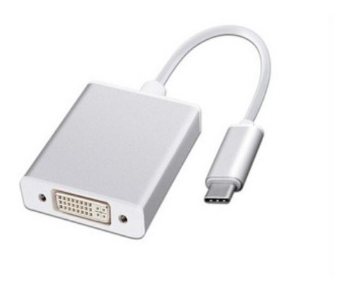 Cable Adaptador Usb Tipo C A Dvi Hembra 24+5 Plata Ausbc /v