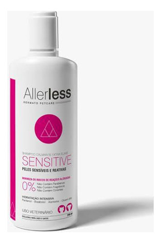 Shampoo Sensitive Allerless 240 Ml Para Cães E Gatos