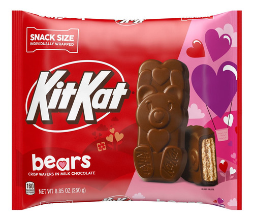 Bears San Valentín Kitkat Chocolate Con Sin Agregado Bolsa 250 g