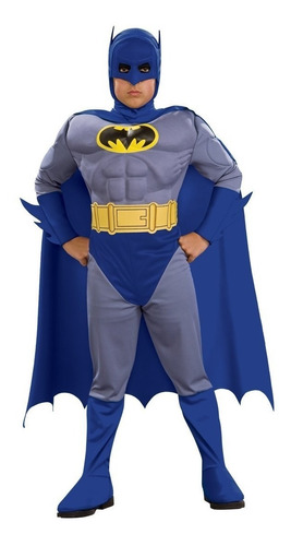 Disfraz Batman C Musculos Original Deluxe Niño Envio Gratis