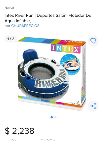 Intex River Run I Deportes Salón, Flotador De Agua Inflable, (Usado)