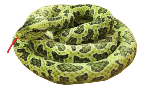 Serpiente de peluche verde de 20 cm