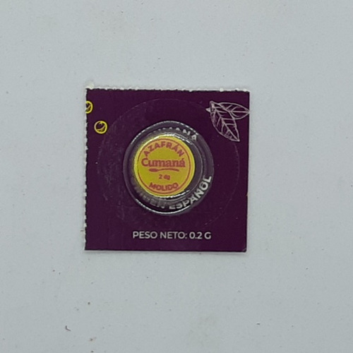 Azafrán Español Molido Cumaná Blister 10 Cáps X 2 Dg