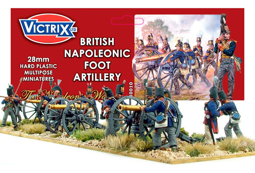 Caixa 21 Minis British Napoleonic Foot Artillery Victrix