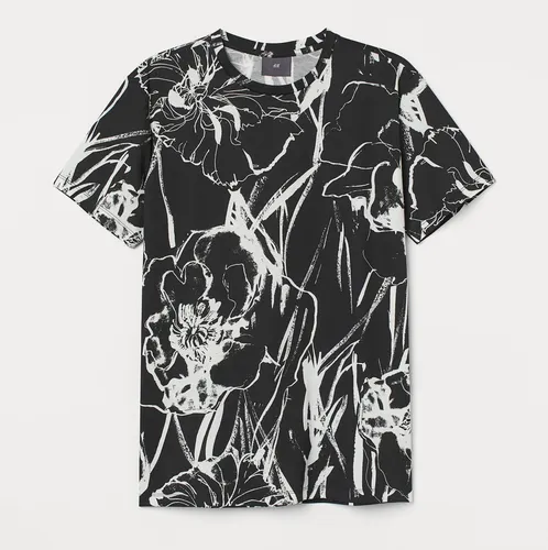 Polera negra 2025 h&m