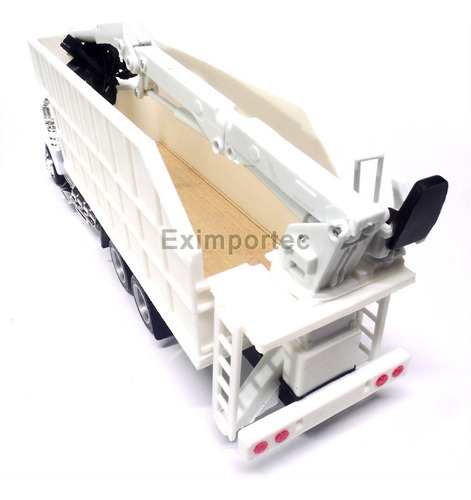 1:43 Custom Camion Kenworth Torton Grua Poligrapa Chatarrera Blanco (Usado)