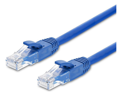 Cable Ethernet Rj45 Cat5e Cat5 3 Pie Color Azul