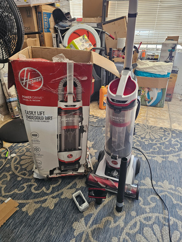 Aspiradora Vertical Hoover Power Drive Calidad 100% Usa Blanco/rojo (Usado)