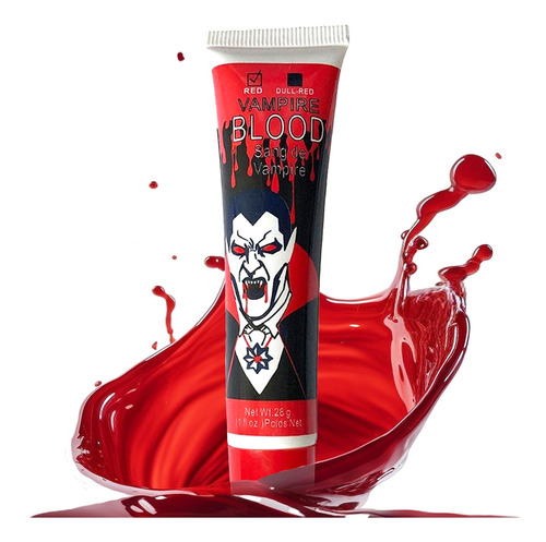 6 Envases Sangre Falsa Halloween Dia Muertos Disfraz Disfraces Broma Vampiro Zombie