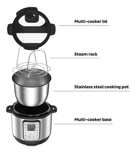 Olla A Presión Eléctrica Instant Pot Duo Plus 9 En 1, 6 Litr