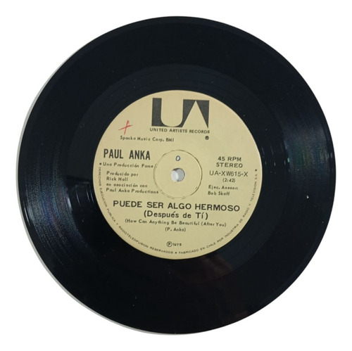 Vinilo Single De Paul Anka -- No Me Gusta Dormir( A130-w199 (Usado)