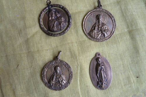 Arte Sacro Medallas De Bronce Antiguas