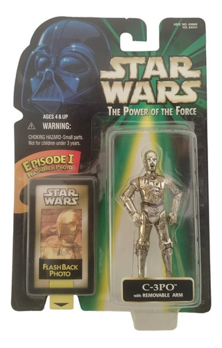 Droid C-3po Removable Arm Star Wars Power Of The Force Flash