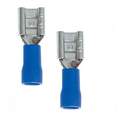 Terminal Azul Conector Hembra D=5,6mm=7/32pLG (paq 100u)