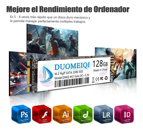 128gb Ssd 3d Nand Tlc Sata Iii 6gb/s M.2 2280 Ngff Disco Sólido Digital Ssd Interno Timetec