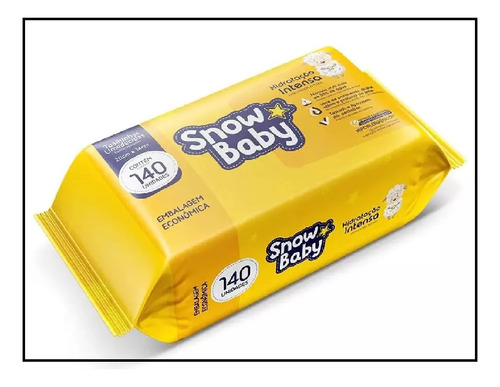 Kit 8 Toalha Umedecida Hidratação Intensa 140 Un - Snowbaby