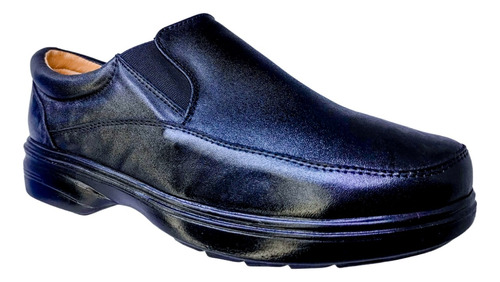 Zapato Piel Borrego Cómodo Mocasín Pie Diabetico Confort M02