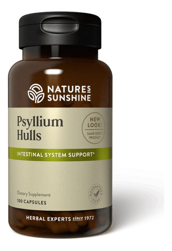 Psyllium Hulls Cien Caps Natures Sunshine Se Sabor Neutro