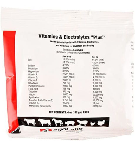 Vitaminas Quot; Electrolitos Más 4oz Por A2pgf