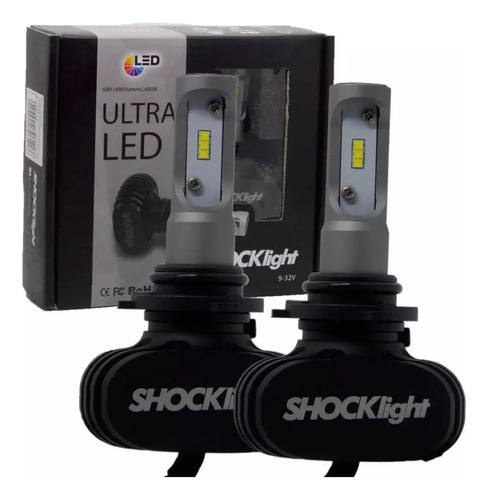 Par Ultra Led Lampada Farol Shocklight Universal 6000k 50w