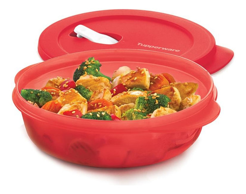 Recipiente Para Microondas Tupperware 850 Ml Rojo