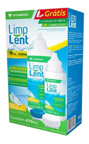 Limp Lent Solução Para Lente De Contato 470ml - Vitamedic
