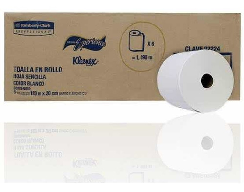 Toalla En Rollo Kleenex Caja Con 6 Piezas De 183 Mts