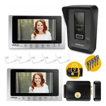 Comprar Kit Vídeo Porteiro Wifi Allo Wt7 Lite  Fechadura E E 2 Telas