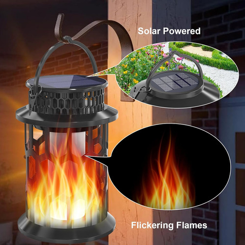 Aityvert Luz Solar Colgante Al Aire Libre Impermeable Llama