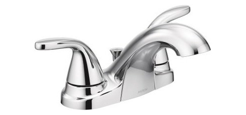 Moen 84603 Adler  Grifo Para Baño Dos Llaves Cromo 4 En Cent