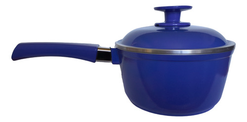 Cacerola Con Mango 18 Cm Tricapa Antiadherente Azul (Usado)