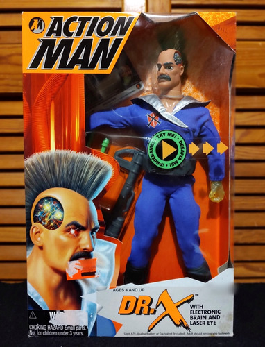 Action Man Dr. X Brain And Laser Eye Vintage 1995 Funciona