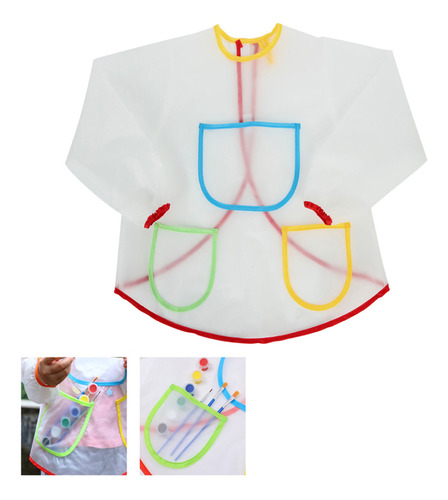 Delantal De Pintura Para Niños, Ropa Impermeable Y Protector