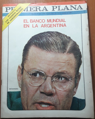 Revista Primera Plana N°303  15 Al 21 De Octubre De 1968