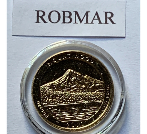 Robmar-usa-quarter Bañado Oro 24k Año 2010-n°5-mount Hood