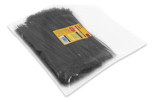 Cinchos Plastico Negros 500pz 20cm X 2.5mm Alta Resistencia