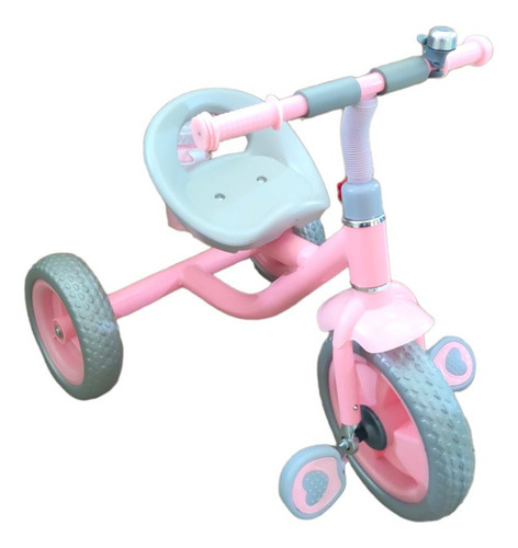 Triciclo Infantil Con Volante Ajustable Cantimplora 58 X 72 Color Rosa