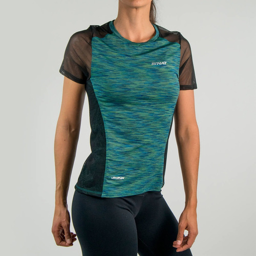 Imagen 2 de 3 de Blusa Rinat Streaky Azul-neon
