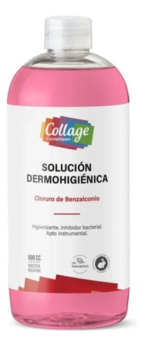 Solucion Dermohigienica Collage Cloruro De Benzalconio 500cc Tipo de piel Todo tipo de piel