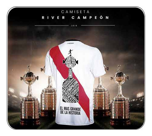 Mousepad Diseño Camiseta De River Campeon Remera Furbol 1321