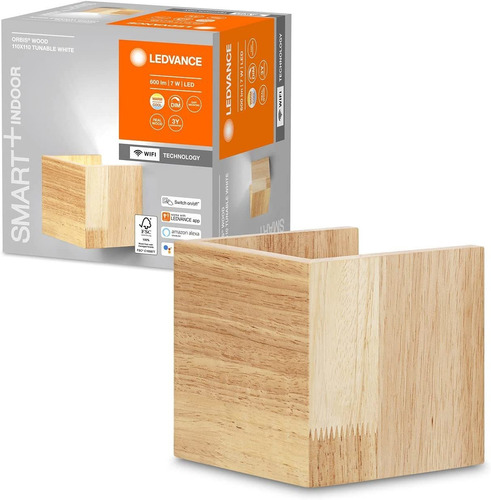 Ledvance Orbis Wood Smart+ Wi-fi, Luminaria Led De Pared